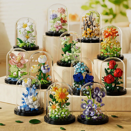 DIY Micro Flower Building Blocks – Mini Bricks Puzzle Toy